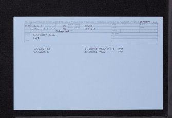 Kinpurney Hill, NO34SW 7, Ordnance Survey index card, Recto
