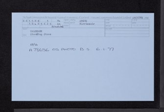 Caldhame, NO35NE 3, Ordnance Survey index card, Recto