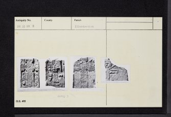 Kingoldrum Parish Church, NO35NW 3, Ordnance Survey index card, Recto