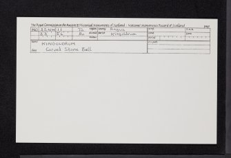 Kingoldrum, NO35NW 11, Ordnance Survey index card, Recto