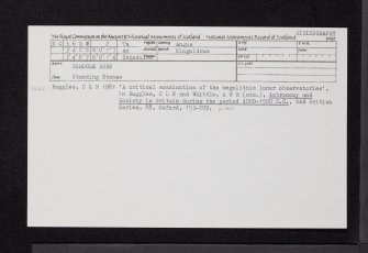 Corogle Burn, NO36SW 2, Ordnance Survey index card, Recto