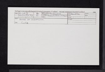 House Of Glenmuick, NO39SE 3, Ordnance Survey index card, Recto