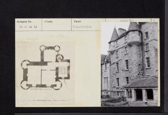 Kilconquhar House, NO40SE 12, Ordnance Survey index card, page number 2, Verso