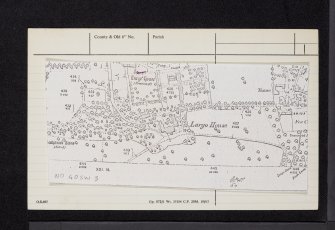 Upper Largo, Largo Home Farm, Sir Andrew Wood's Tower, NO40SW 3, Ordnance Survey index card, Verso