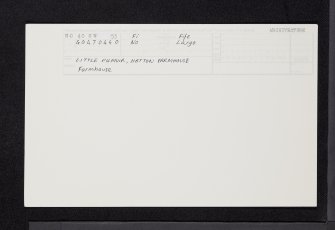 Hatton, Farmhouse, NO40SW 53, Ordnance Survey index card, Recto