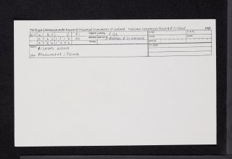 Bishop's Wood, Archbishop Sharp's Memorial And Tomb Of Cullin, NO41NE 2, Ordnance Survey index card, Recto
