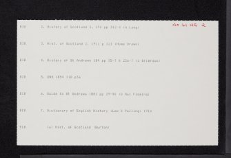 Bishop's Wood, Archbishop Sharp's Memorial And Tomb Of Cullin, NO41NE 2, Ordnance Survey index card, Recto