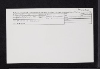Bogward Dovecot, NO41NE 11, Ordnance Survey index card, Recto