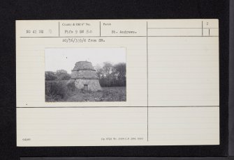 Bogward Dovecot, NO41NE 11, Ordnance Survey index card, page number 2, Verso