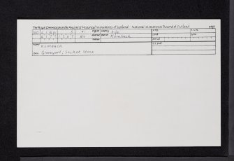 Kemback, NO41NW 8, Ordnance Survey index card, Recto