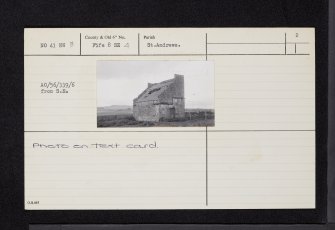 Nydie Mains, Dovecot, NO41NW 13, Ordnance Survey index card, page number 2, Recto