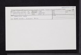 Craigtoun Park, Walled Garden With Summerhouse, NO41SE 11.4, Ordnance Survey index card, Recto