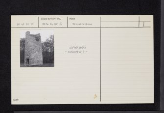 North Callange Steading, NO41SW 8, Ordnance Survey index card, Recto