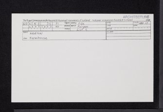 Morton, NO42NE 34, Ordnance Survey index card, Recto