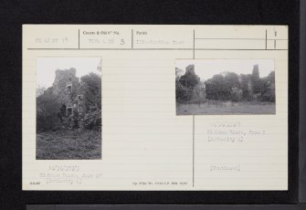 Kirkton House, NO42NW 19, Ordnance Survey index card, page number 1, Recto