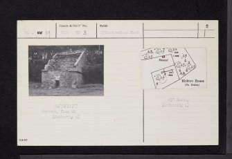 Kirkton House, NO42NW 19, Ordnance Survey index card, page number 2, Verso