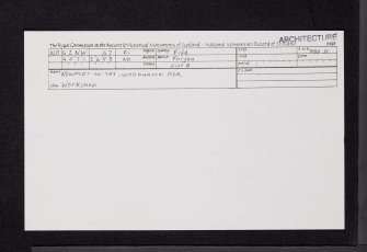 Newport-On-Tay, Woodhaven Pier, Joiner's Workshop, NO42NW 47, Ordnance Survey index card, Recto
