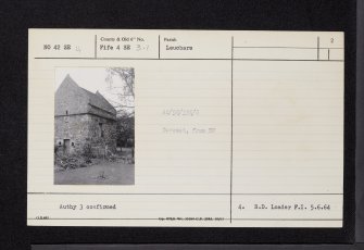 Earlshall, Dovecot, NO42SE 4, Ordnance Survey index card, page number 2, Verso