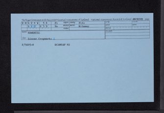 Hawkhill, NO42SW 58, Ordnance Survey index card, Recto