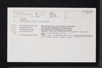 Tealing 1, NO43NW 1, Ordnance Survey index card, Recto