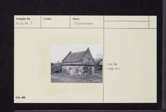 Tealing, Dovecot, NO43NW 3, Ordnance Survey index card, Recto