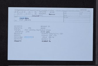 Craig Hill, NO43NW 22, Ordnance Survey index card, Recto