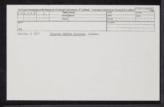 Douglastown, NO44NW 2, Ordnance Survey index card, Recto