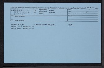 Westfield, NO44NW 12, Ordnance Survey index card, Recto