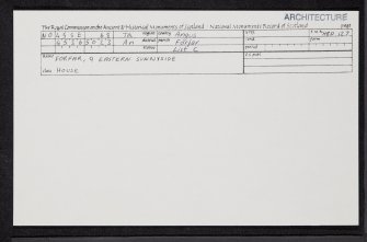Forfar, 9 Eastern Sunnyside, NO45SE 68, Ordnance Survey index card, Recto