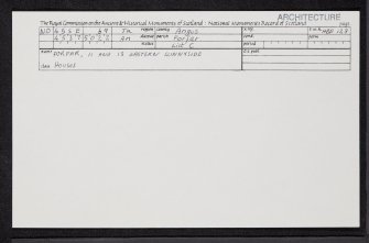 Forfar, 11-13 Eastern Sunnyside, NO45SE 69, Ordnance Survey index card, Recto
