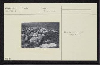 Hill Of Milton, NO48SE 2, Ordnance Survey index card, Recto