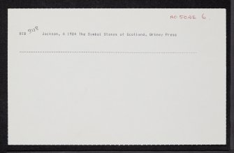Caiplie, 'The Coves', NO50NE 6, Ordnance Survey index card, Recto
