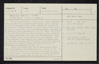 Anstruther Wester, Chesterhill, NO50SE 8, Ordnance Survey index card, page number 1, Recto