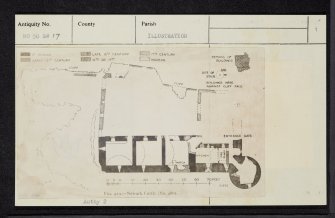 Newark Castle, NO50SW 17, Ordnance Survey index card, page number 1, Recto