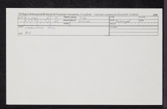 Stravithie Mill, NO51SW 5, Ordnance Survey index card, Recto