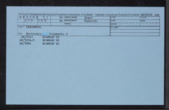 Craigmill, NO53NE 31, Ordnance Survey index card, Recto
