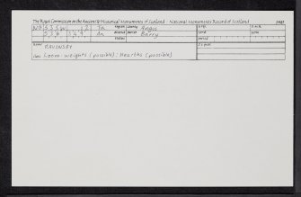 Ravensby, NO53SW 12, Ordnance Survey index card, Recto