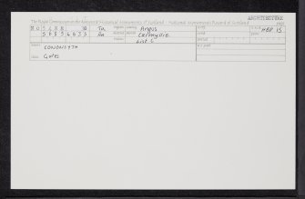 Cononsyth House, NO54NE 38, Ordnance Survey index card, Recto