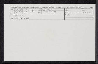 Dunnichen, NO54NW 2, Ordnance Survey index card, Recto