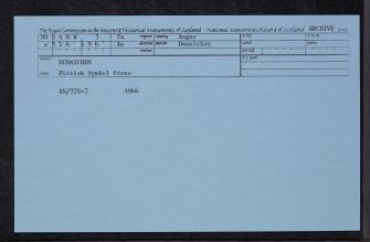 Dunnichen, NO54NW 3, Ordnance Survey index card, Recto