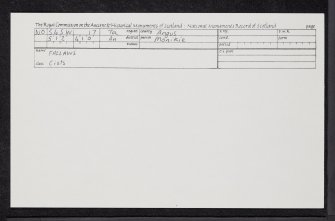 Fallaws, NO54SW 17, Ordnance Survey index card, Recto