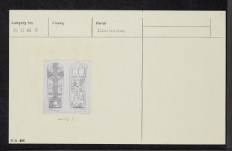 Aldbar Chapel, NO55NE 8, Ordnance Survey index card, Recto