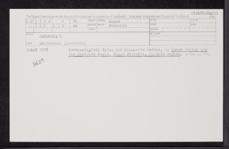 Rescobie, NO55SW 6, Ordnance Survey index card, Recto