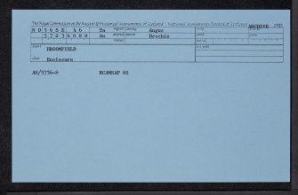 Broomfield, NO56SE 46, Ordnance Survey index card, Recto