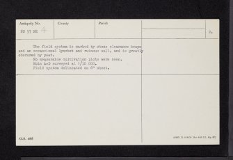 Burn Of Holmhead, NO57NE 4, Ordnance Survey index card, page number 2, Verso