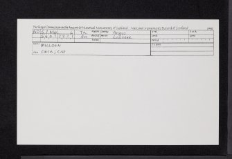 Millden, NO57NW 4, Ordnance Survey index card, Recto