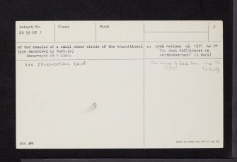 Image Wood, NO59NW 1, Ordnance Survey index card, page number 2, Verso