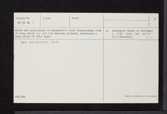 Finzean, NO59SE 1, Ordnance Survey index card, page number 2, Verso