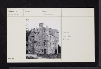 Birse Castle, NO59SW 1, Ordnance Survey index card, Recto