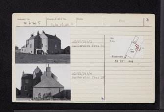 Randerston Farmhouse, NO61SW 5, Ordnance Survey index card, page number 3, Recto